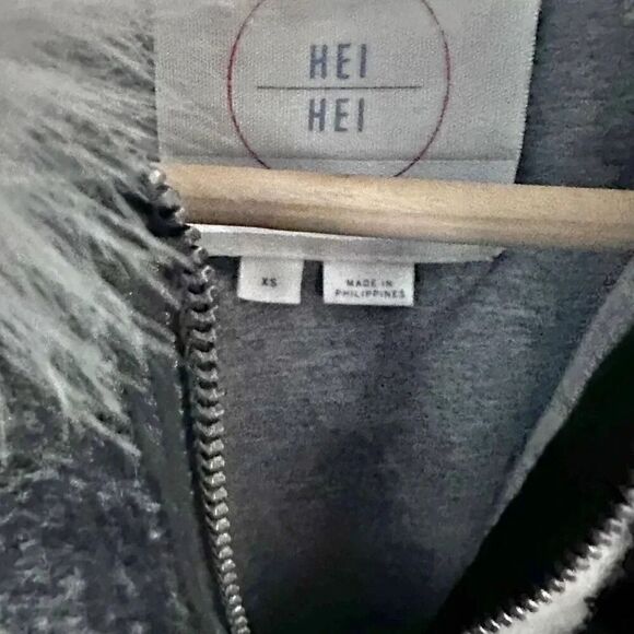 HEI HEI x ANTHROPOLOGIE | Gray Clouds Cloudscape Coat Oversized Jacket | XS - Picture 6 of 9